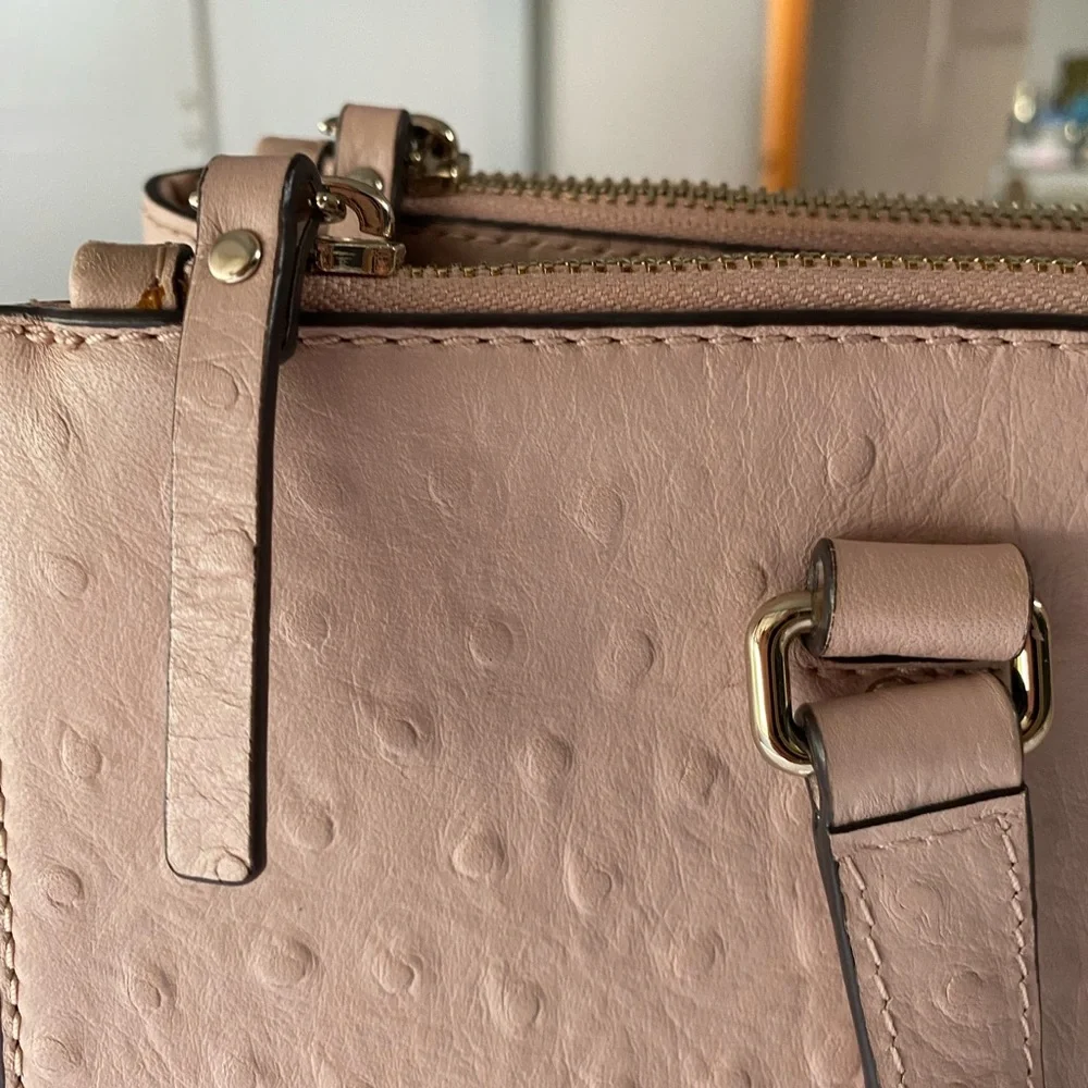 Kate Spade Blush Textured Tote with strap - Picture 2 of 16